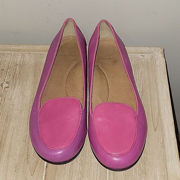 Dansko Leather Nastacia Nappa Orchid/Fuchsia Slip On Ballet Flats Size 8.5 - 9 - Picture 1 of 10